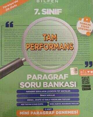 Bilfen Yayıncılık 7.Sınıf Tam Performans Paragraf Soru Bankası