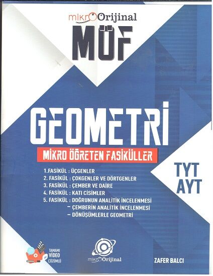 2027 Orijinal Yayınları Tyt Ayt Mikro Geometri Möf Fasikül Seti