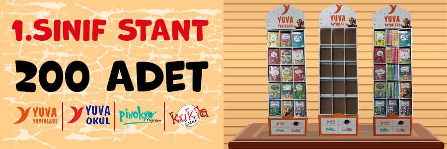 Yuva Yayınları 1.Sınıf Hikaye Standı Toplam 200 Set