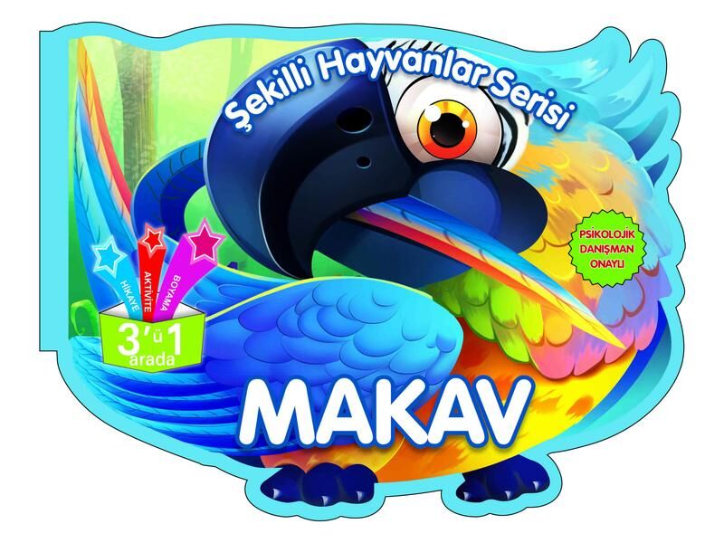 Parıltı Yayıncılık Şekilli Hayvanlar  Makav