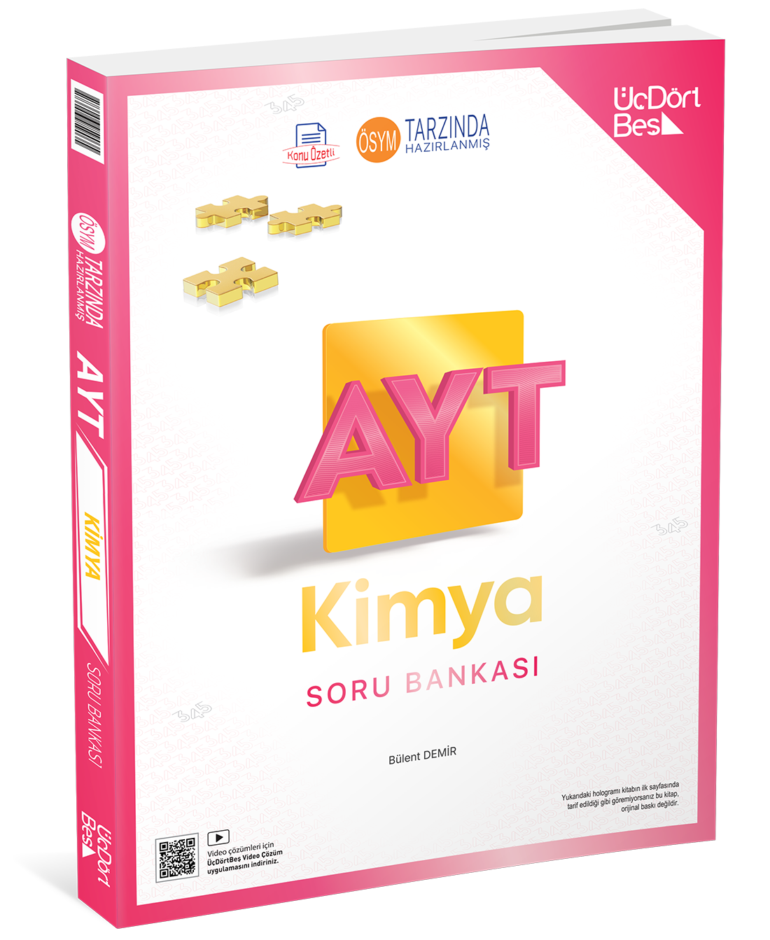 2027 Üç Dört Beş Yayınları Ayt Kimya Soru Bankası