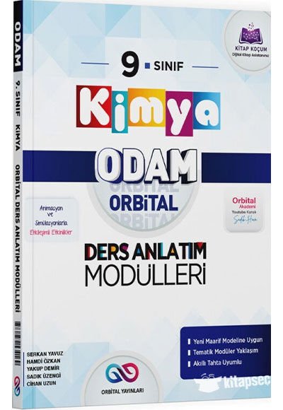 Orbital Yayınları 9. Sınıf Odam Kimya Ders Anlatım Modülleri