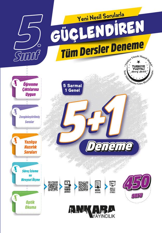 Ankara Yayıncılık 5. Sınıf Tüm Dersler Güçlendiren Denemeleri 2026