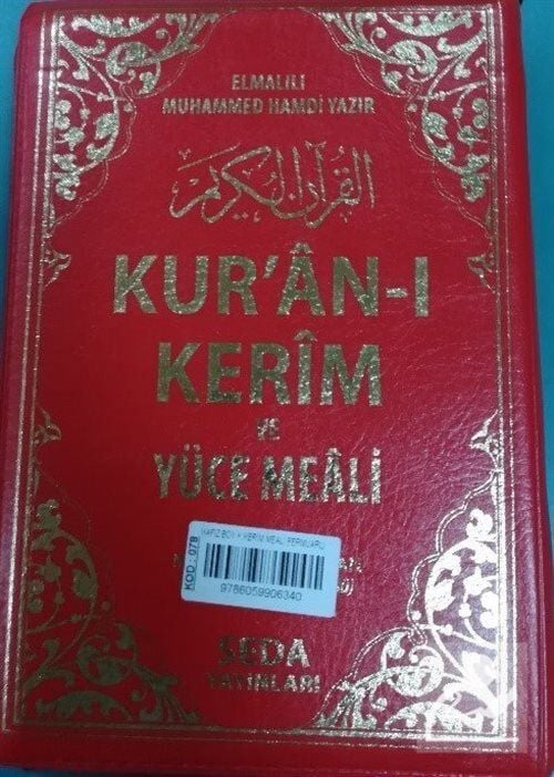 Seda Yayınları Hafız Boy Meal (Fermuarlı) Kod 078