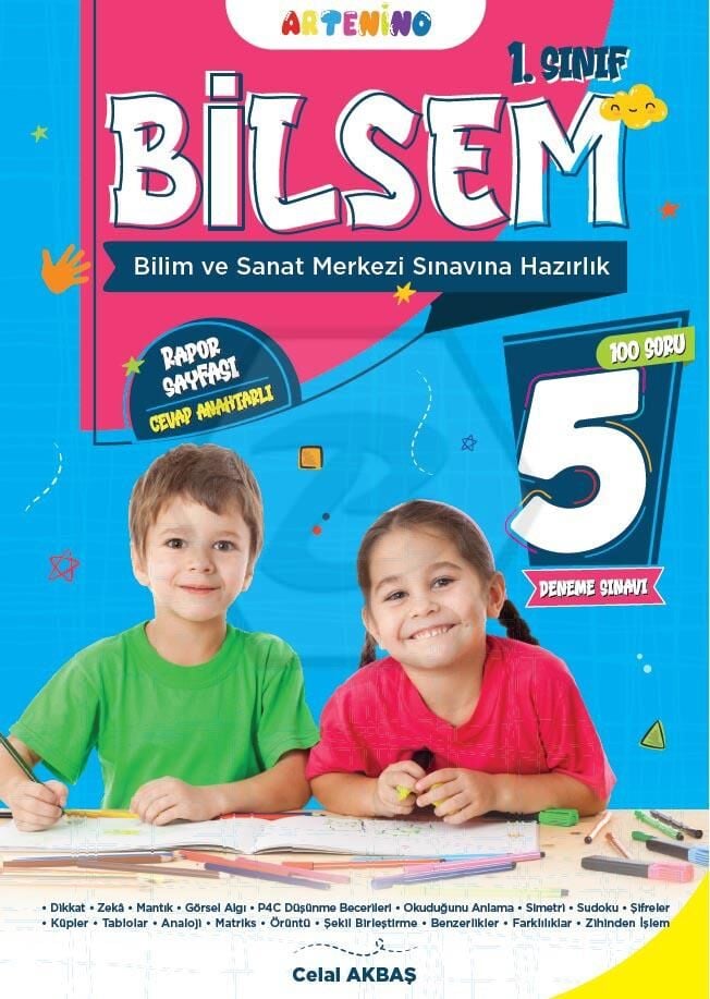1. Sınıf 2025 Bilsem Sınavına Hazırlık 5Li Deneme