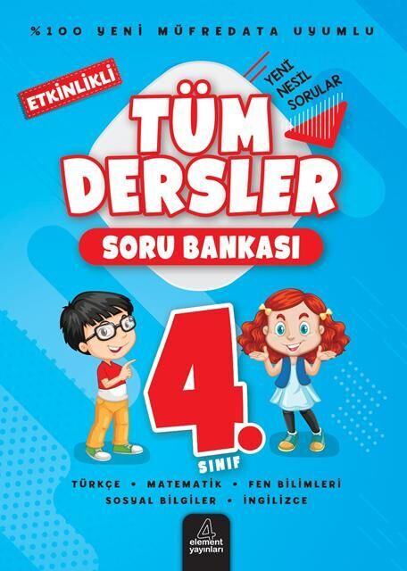 4 Element Yayınları 4.Sınıf Tüm Dersler Soru Bankası