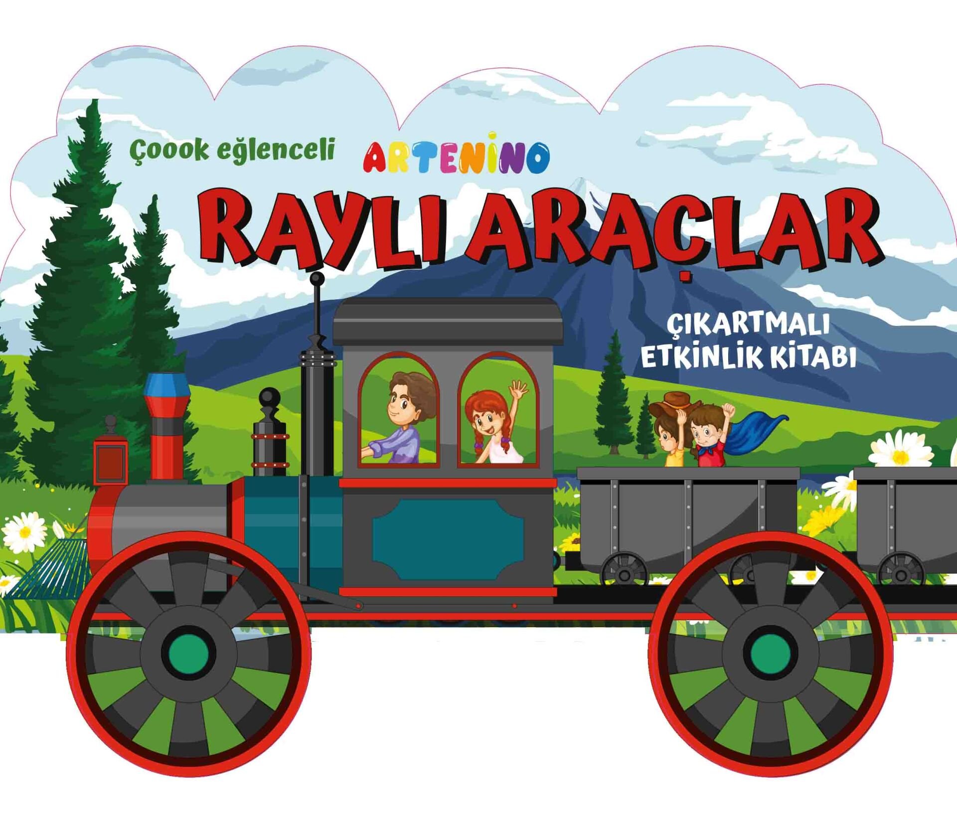 Raylı Araçlar Çıkartmalı Etkinlik Kitabı
