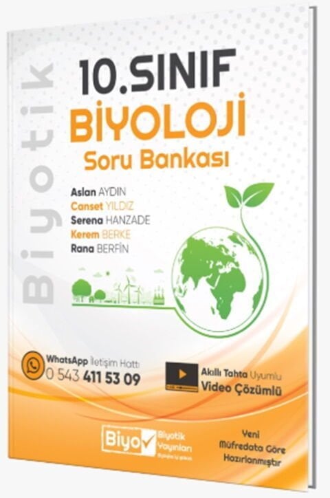2027 Biyotik Yayınları 10. Sınıf Biyoloji Soru Bankası