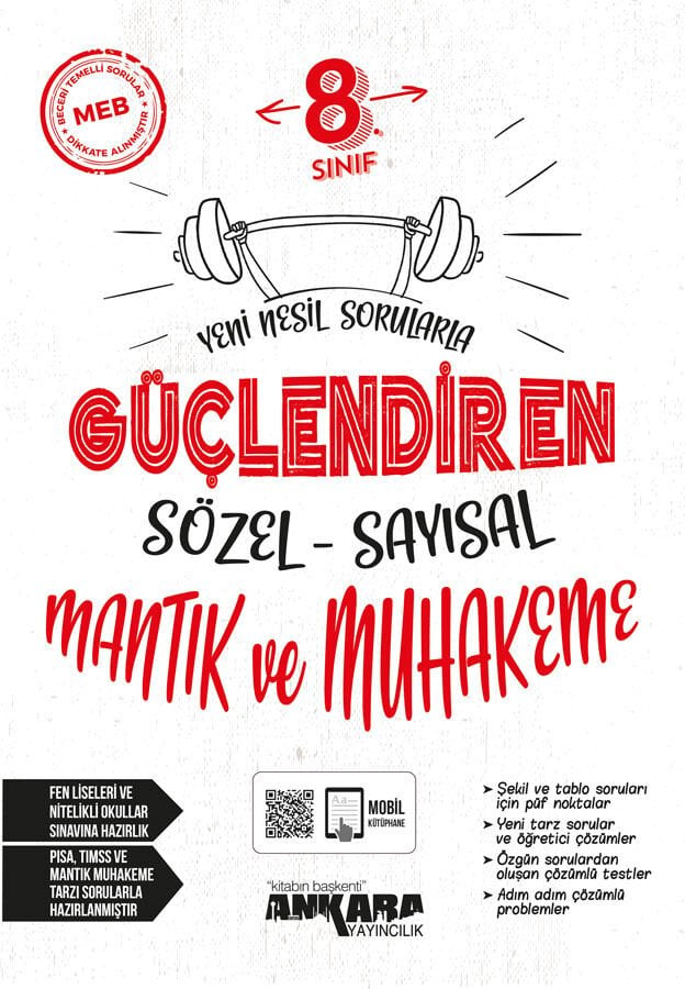 2027 Ankara Yayıncılık 8. Sınıf Güçlendiren Söz Say Mantık ve Muhakeme Soru Bankası