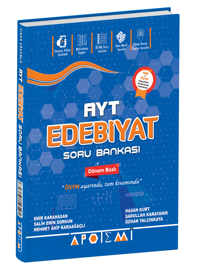 2027 Apotemi Yayınları Ayt Edebiyat Soru Bankası