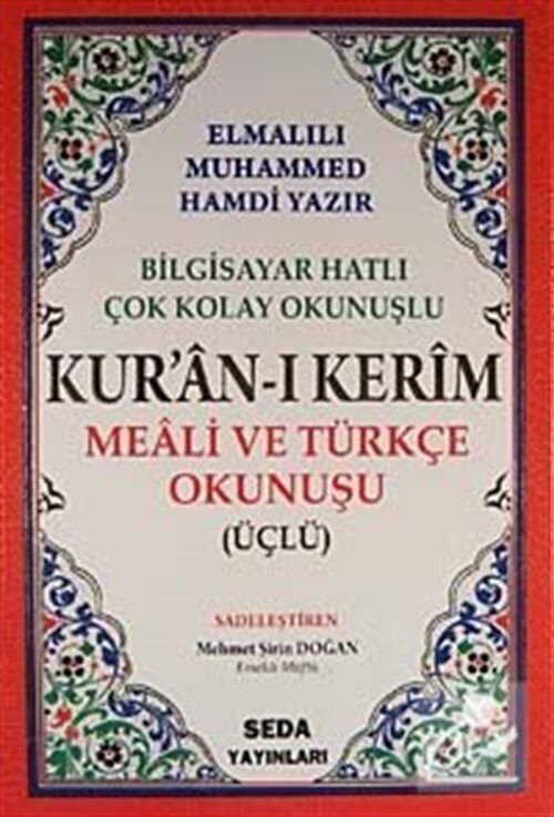 Seda Yayınları Orta Boy Üçlü Meal Kod 006