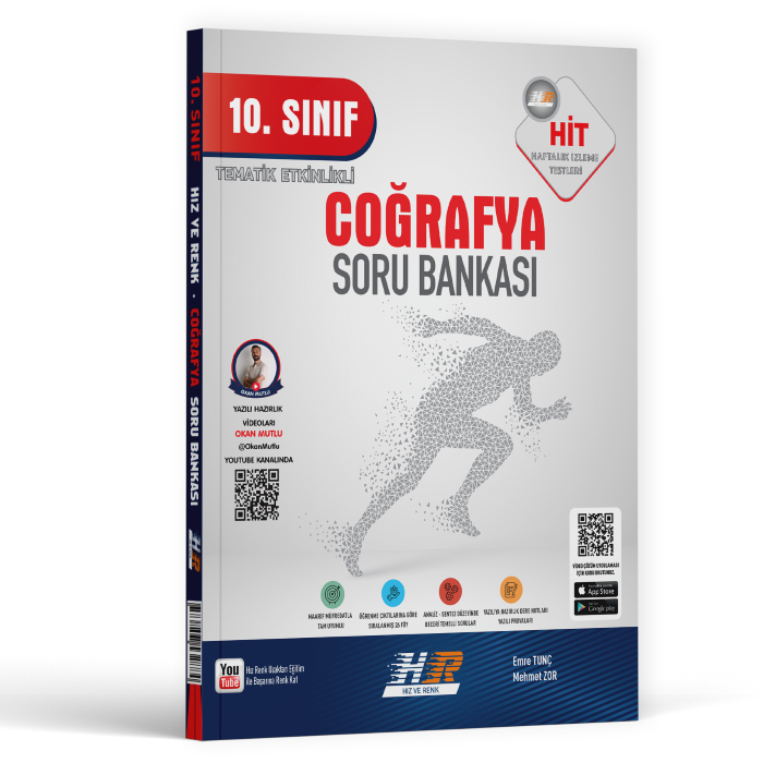 Hız ve Renk Yayınları 10.Sınıf Coğrafya Soru Bankası 2026
