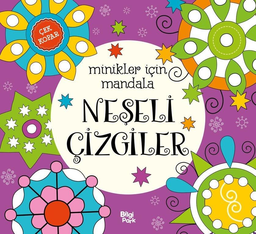Minikler İçin Mandala Neşeli Çizgiler