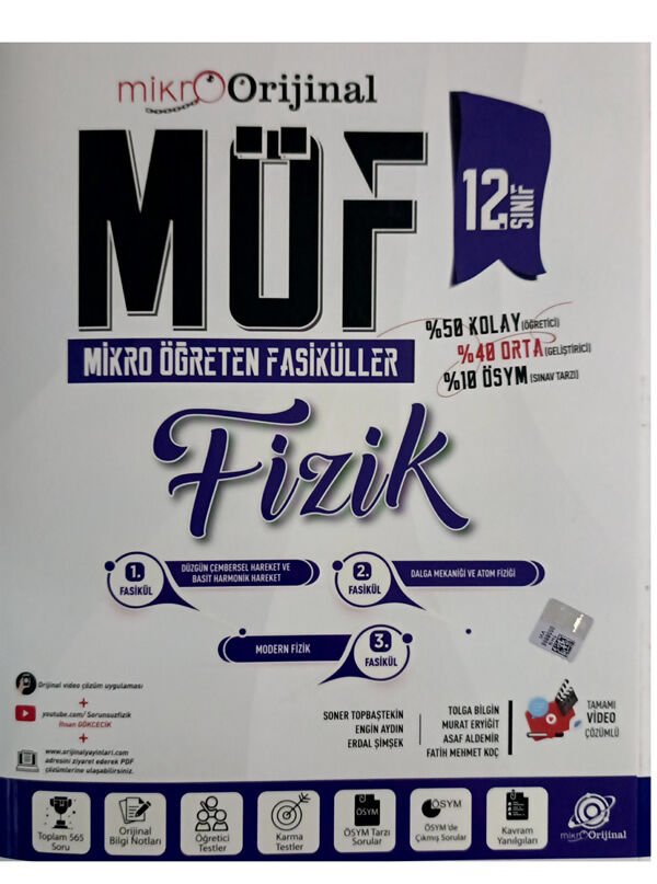 2027 Orijinal Yayınları 12.Sınıf Mikro Fizik Möf Set