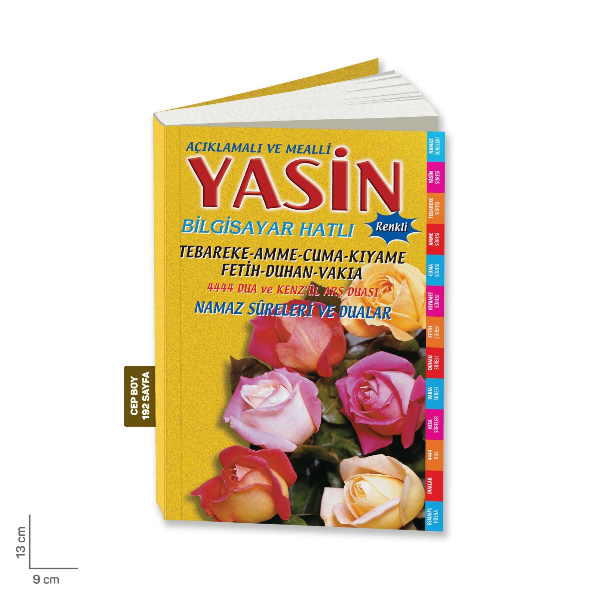 Merve Yayınları Yasini Şerif Açıklamalı ve Mealli Cep Boy – Sarı Renk