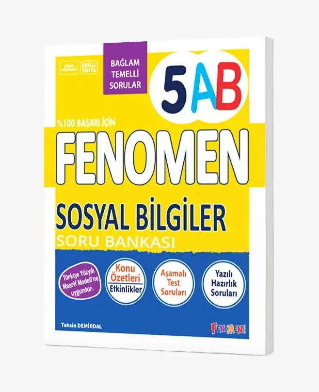2027 Fenomen Yayıncılık 5.Sınıf Sosyal Bilgiler A-B Soru Bankası Bağlam Temelli Sorular