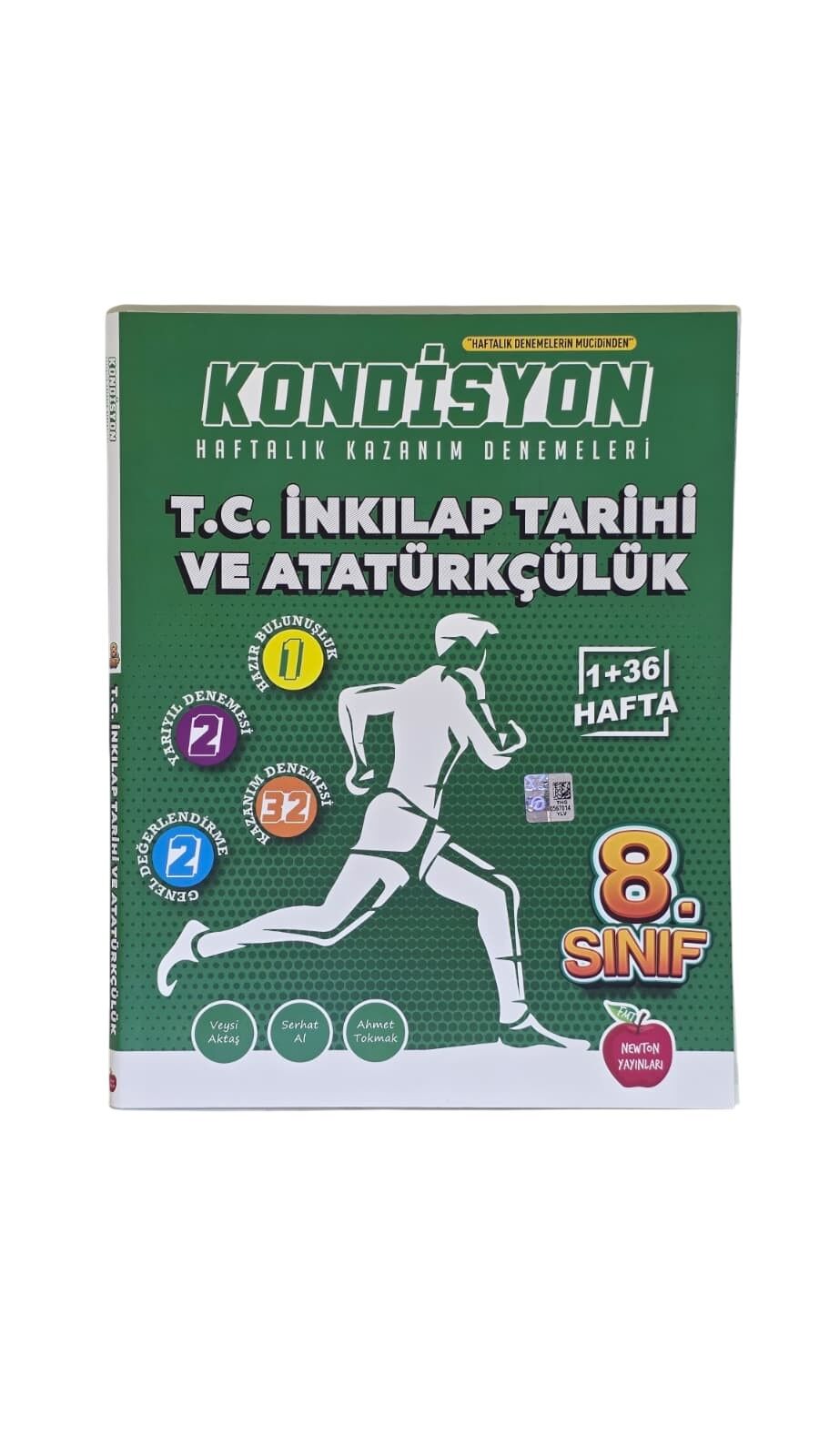 2027 Newton Yayınları 8.Sınıf Kondisyon Haftalık Kazanım Denemeleri 37 Hafta--Tc. Inkilap Tarihi Ve Atatürkçülük