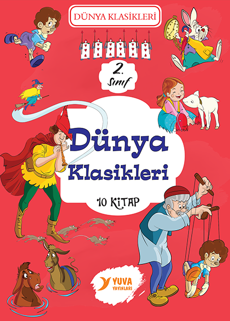 Yuva Yayınları 2.Sınıf Dünya Klasikleri Kutulu Set (10 Kitap)