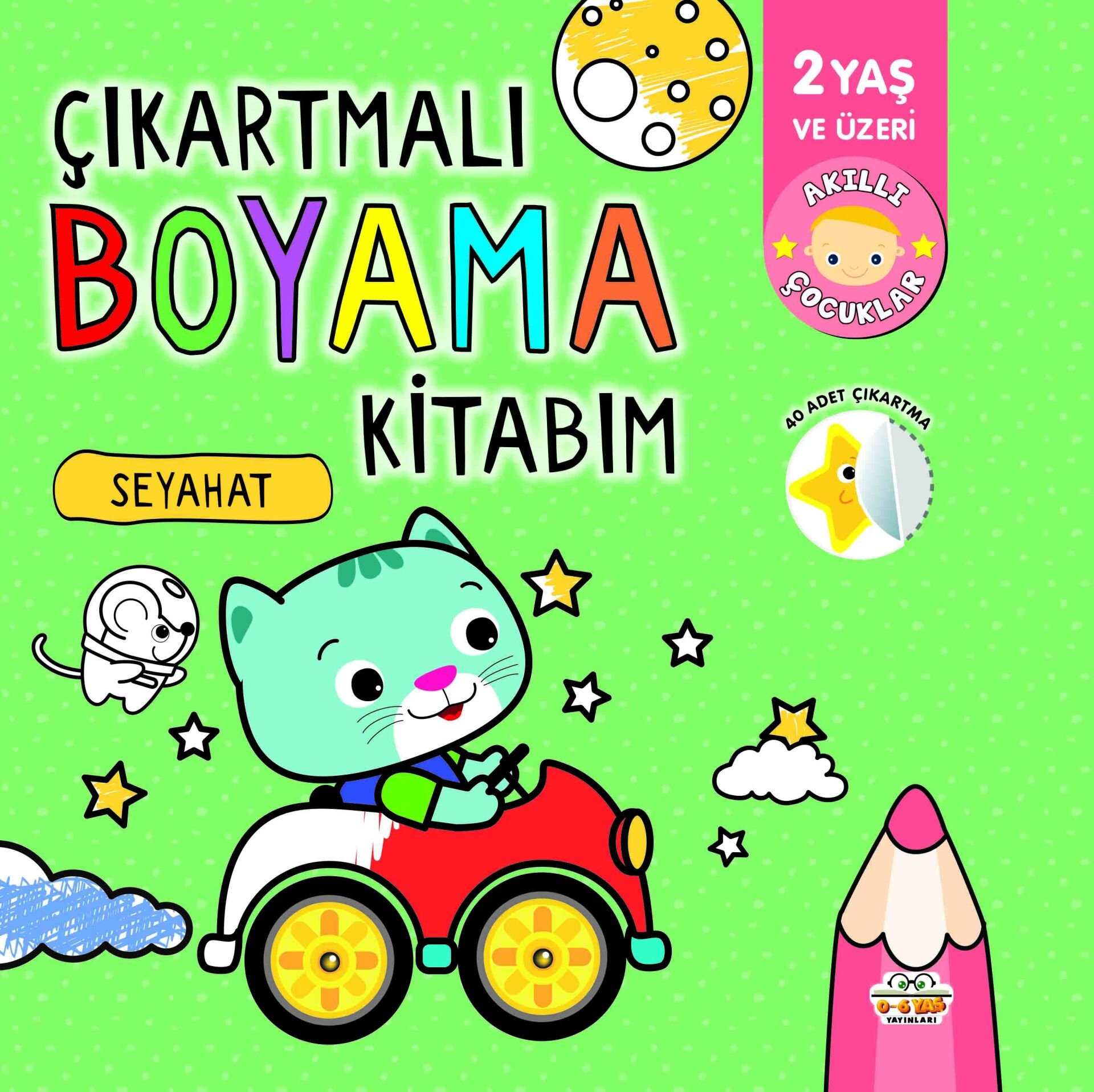 0-6 Yaş Yayınları Çıkartmalı Boyama Kitabım Seyahat