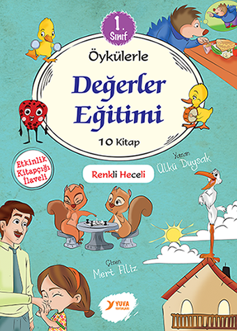 Yuva Yayınları 1.Sınıf Değerler Eğitimi 10 Kitap (Heceli)