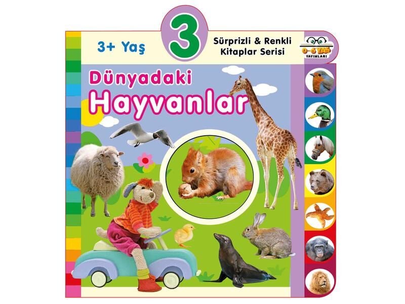 0+6 Yaş Yayınları   Dünyadaki Hayvanlar 3+Yaş
