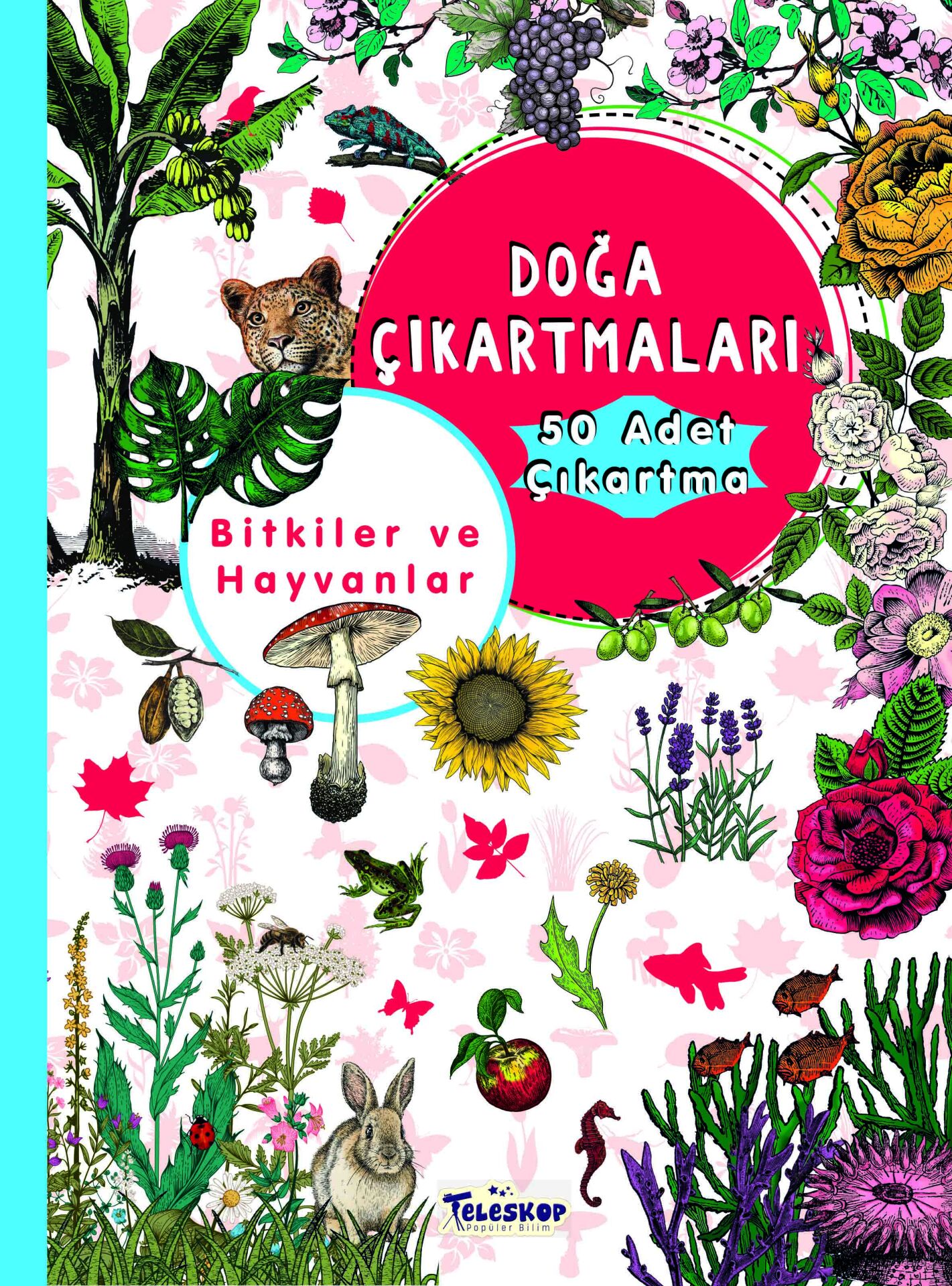 Teleskop Benim Doğa Çıkartmalarım Bitkiler Hayvanlar