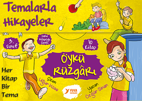 Yuva Yayınları 3.Sınıf Temalarla Öykü Rüzgarı Kutulu Set + Soru Kitapçığı 10 Kitap