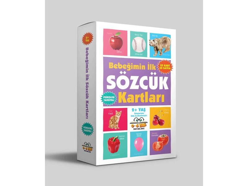 0-6 Yaş Yayınları Bebeğimin İlk Sözcük Kartları  2+Yaş