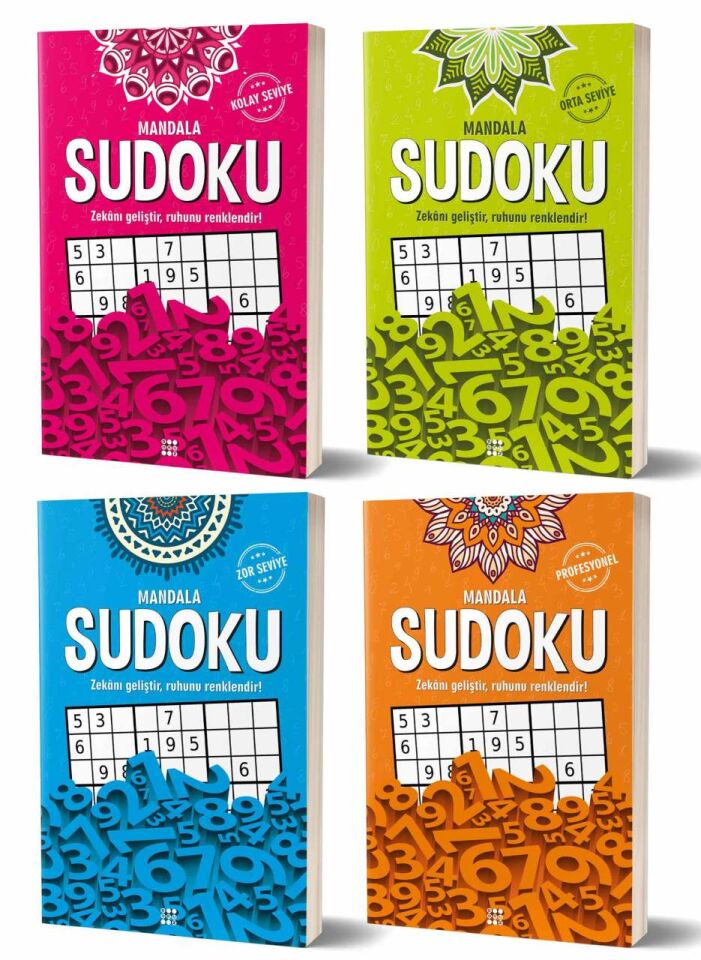 Dokuz Yayınları Mandala Sudoku 4 Kitap Set