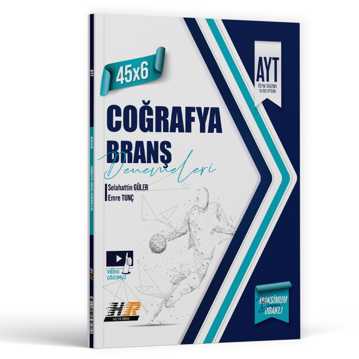 2026 Hız Ve Renk Yayınları Ayt Coğrafya Denemeleri 45x6