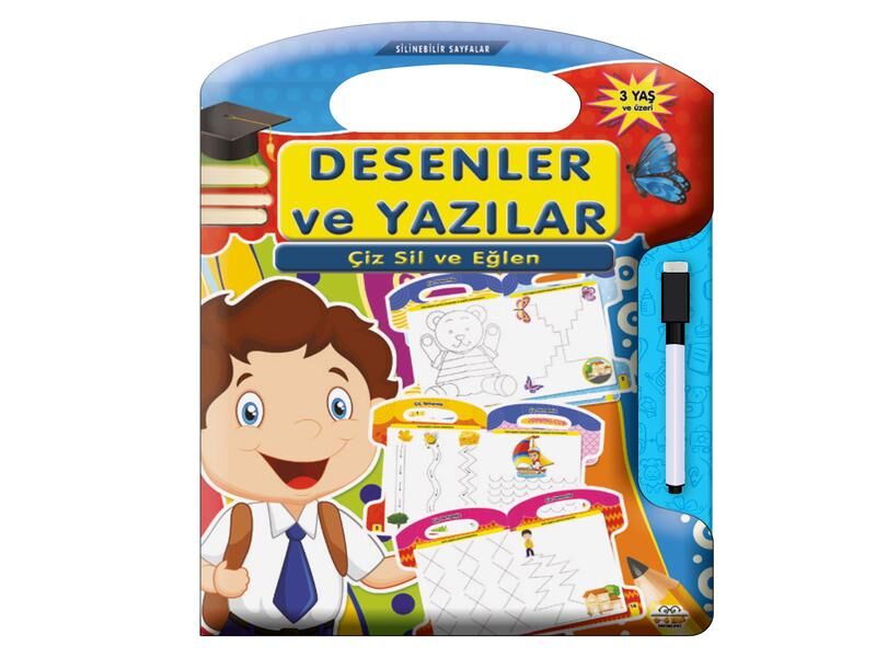0-6 Yaş Yayınları Çiz Sil Eğlen Desenler Ve Yazılar