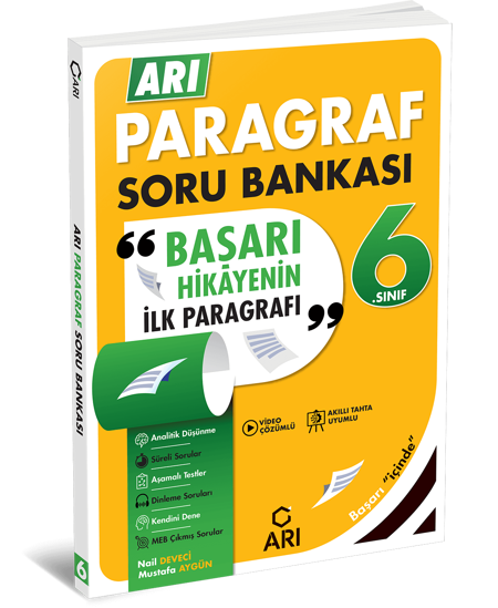 2027 Arı Yayıncılık 6.Sınıf Arı Paragraf Soru Bankası
