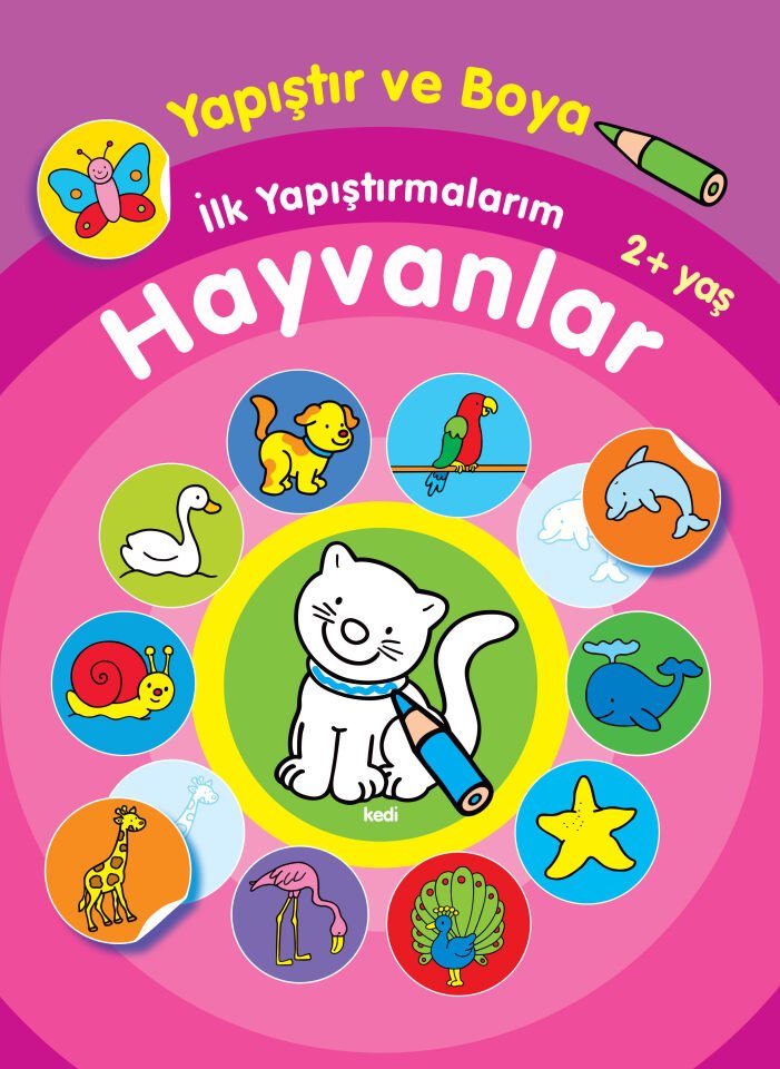 Parıltı Yayıncılık  Yapıştır Ve Boya İlk Yapıştırmalarım Hayvanlar 3+ Yaş