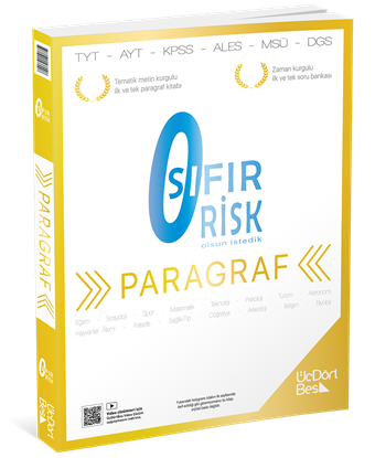 2026 Üç Dört Beş Yayıncılık Tyt Sıfır Risk Paragraf