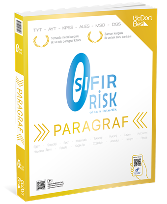 2027 Üç Dört Beş Yayıncılık Tyt Sıfır Risk Paragraf