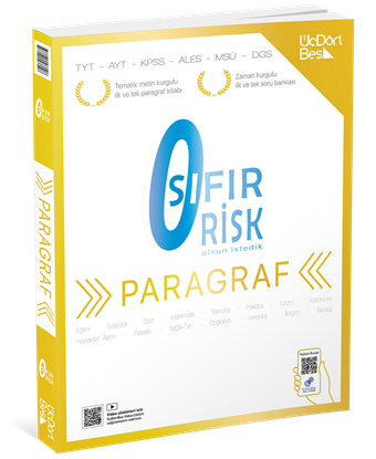 2027 Üç Dört Beş Yayıncılık Tyt Sıfır Risk Paragraf