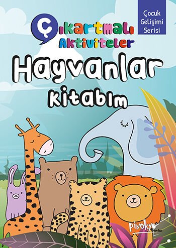 Pinokyo Yayınları Çıkartmalı Aktiviteler Hayvanlar Kitabım (16 Sayfa)