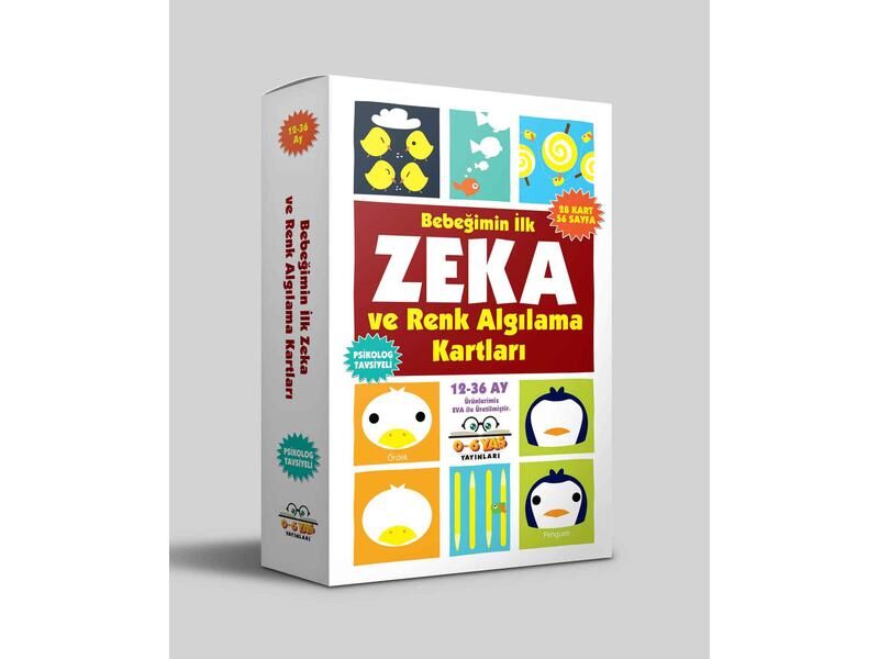 0-6 Yaş Yayınları  Bebeğimin İlk Zeka Ve Renk Algılama Kartları  12-36 Ay