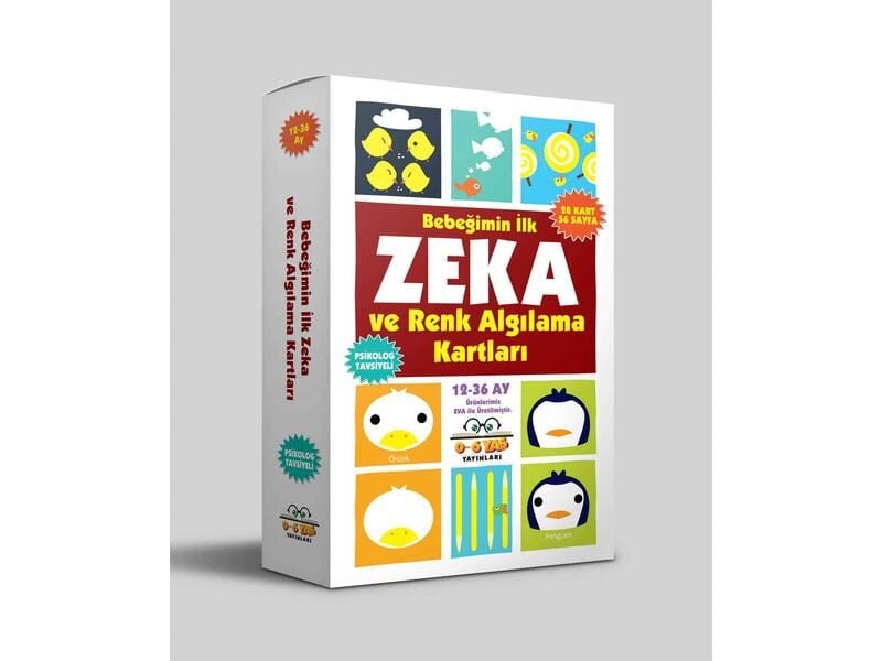 0-6 Yaş Yayınları  Bebeğimin İlk Zeka Ve Renk Algılama Kartları  12-36 Ay