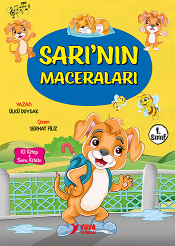 Yuva Yayınları 1.Sınıf Sarının Maceraları 10 Kitap ( Düz Yazı)