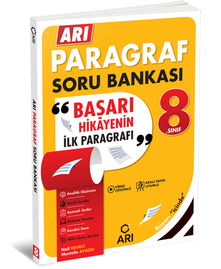 2027 Arı Yayıncılık 8.Sınıf Arı Paragraf Soru Bankası