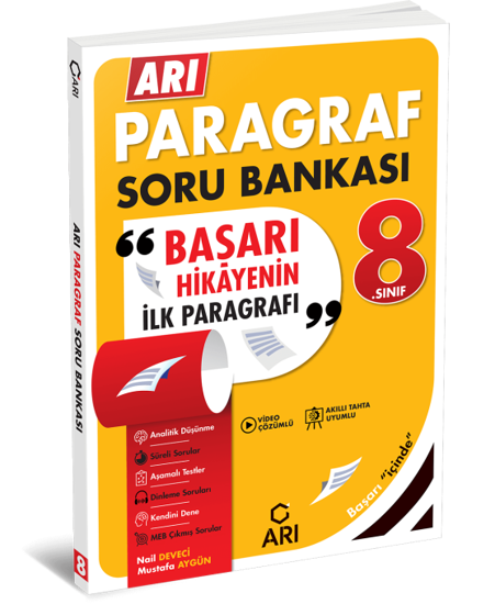 2026 Arı Yayıncılık 8.Sınıf Arı Paragraf Kitabı