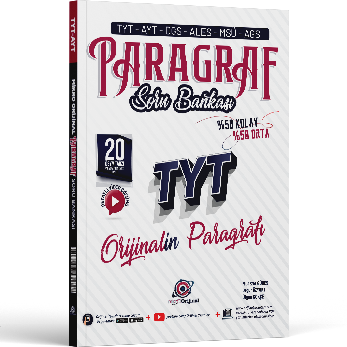 2027 Orijinal Yayınları Tyt Mikro Paragraf Soru Bankası