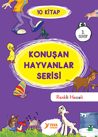 Yuva Yayınları 1.Sınıf Konuşan Hayvanlar 10 Kitap (Renkli Heceli )