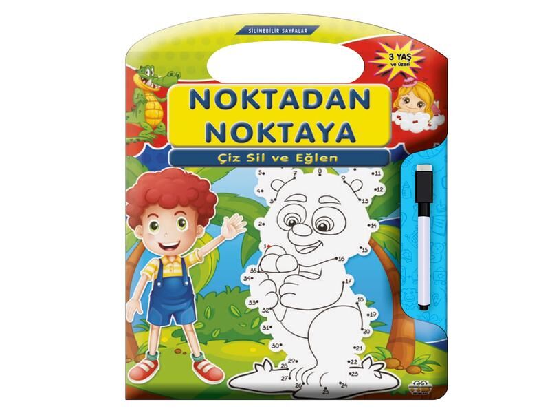 0-6 Yaş Yayınları Çiz Sil Eğlen Noktadan Noktaya
