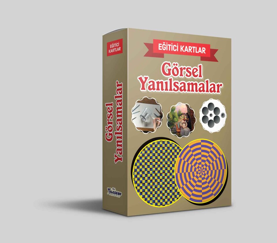 Teleskop Eğitici Kartlar Görsel Yanılsamalar