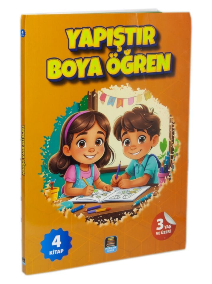 Mercan Okul Yapıştır Boya Öğren İlk kelimelerle Araçlar, Hayvanlar, Çiftlik, Yaşantımız (4 Kitap Set) 3+Yaş
