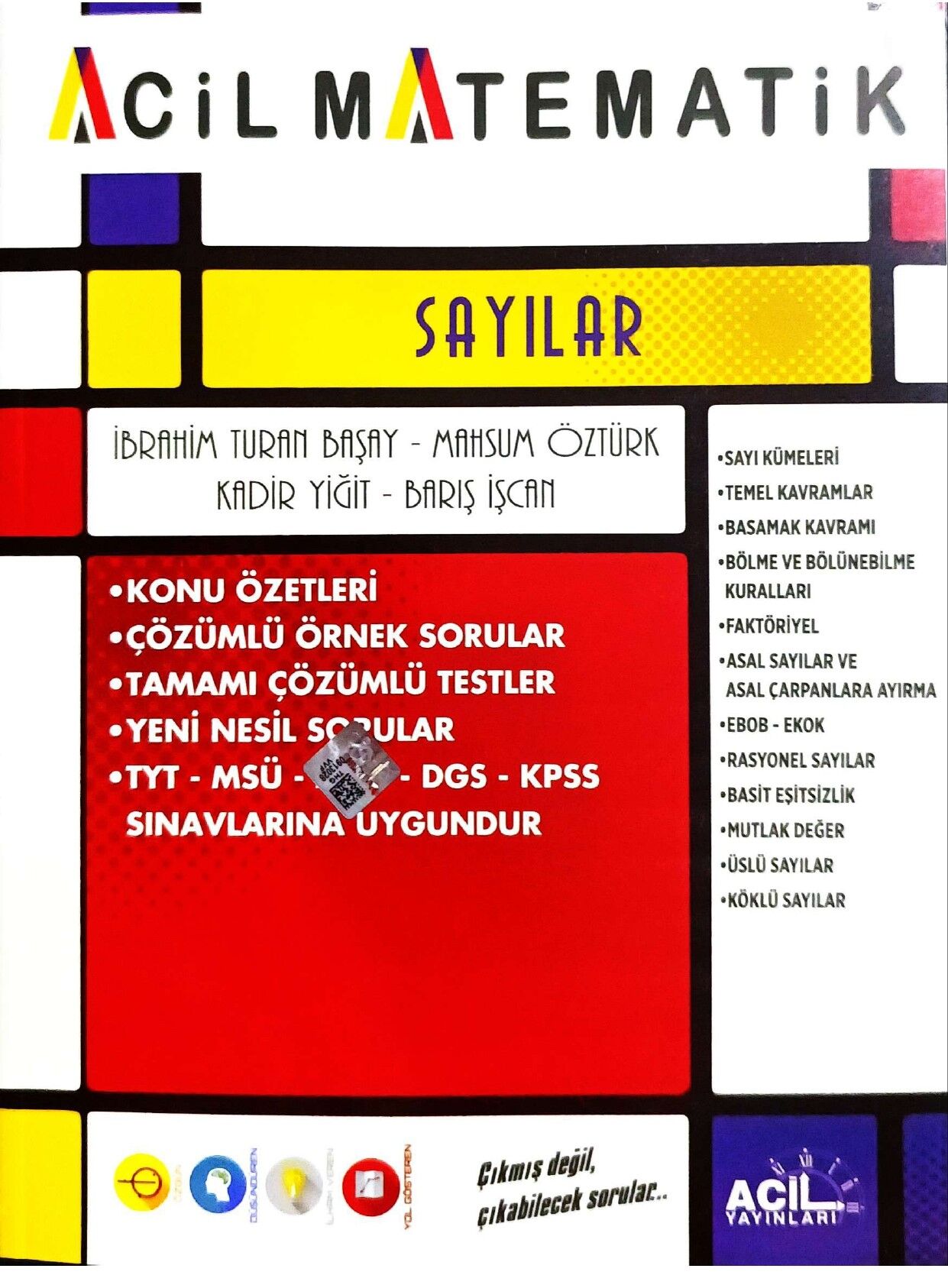 2027 Acil Yayınları Tyt Sayılar