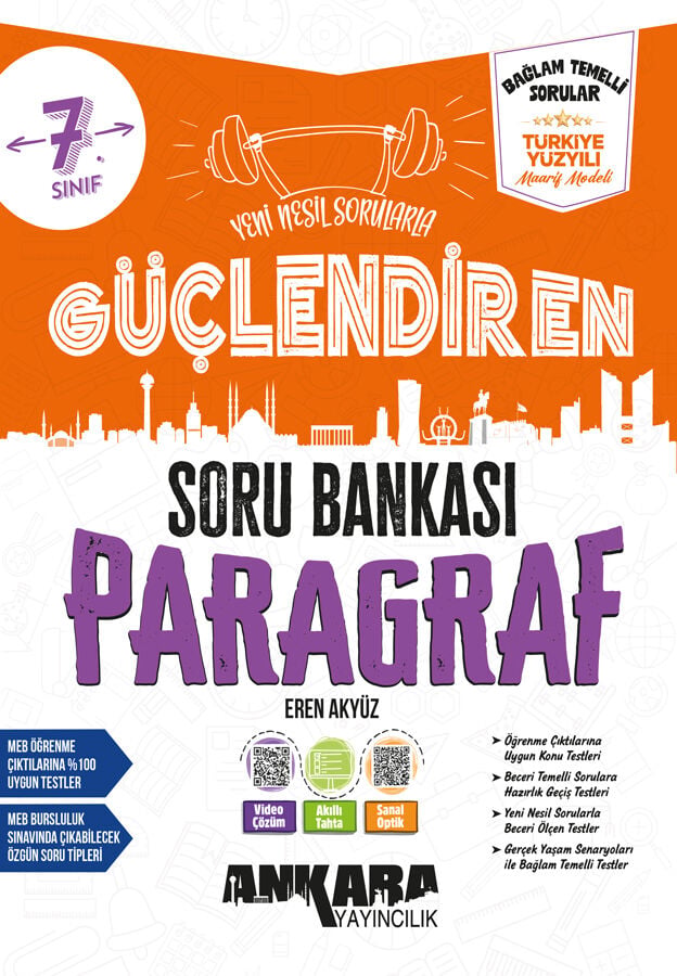 2027 Ankara Yayıncılık 7. Sınıf Güçlendiren Paragraf Soru Bankası