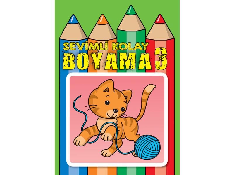 Parıltı Yayıncılık Sevimli Kolay Boyama 3